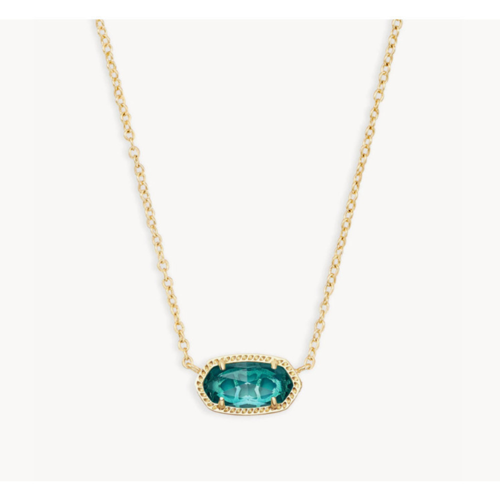 Kendra Scott Green Pendant Necklace